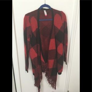 Scotland Plaid Wrap sweater